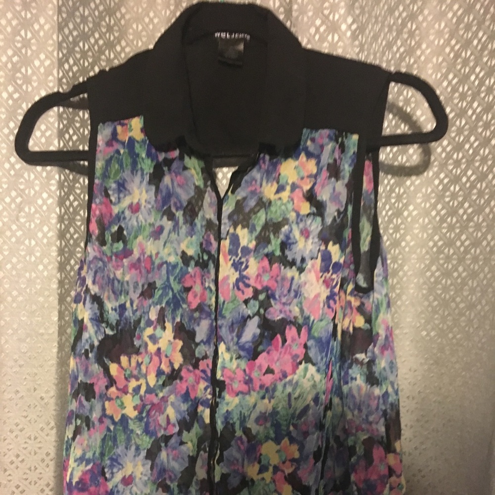 Sheer colorful top